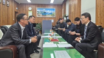 박은식 산림청장, 한국양묘협회 방문…묘목 생산 현장 의견 청취