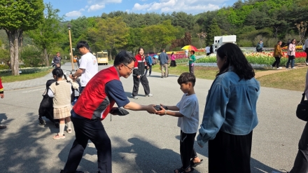 박은식 산림청장, 국립백두대간수목원서 산불예방 캠페인 실시