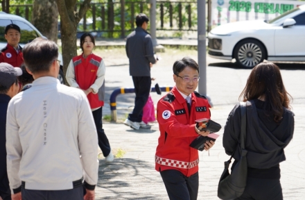 박은식 산림청장, 대전 보문산서 산불예방 캠페인 전개