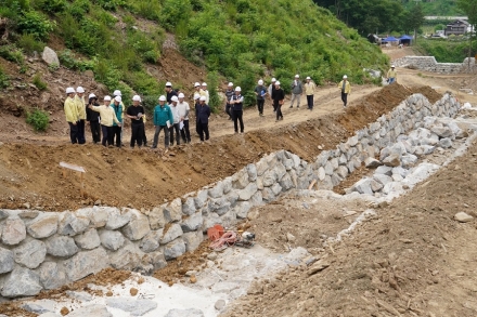 박은식 산림청장, 호우 대비 산림유역관리 사업지 현장 점검