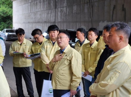 산림청, 소나무재선충병 피해지 산사태 대응 합동점검