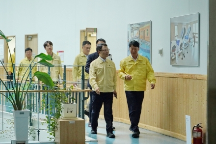 박은식 산림청장, 국립산림치유원 산사태 대응체계 현장점검