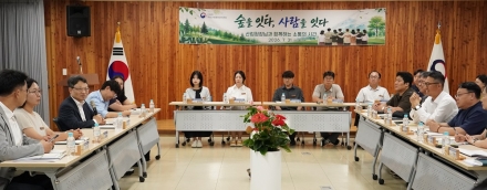 박은식 산림청장, 국립산림품종관리센터 직원과 현장 소통