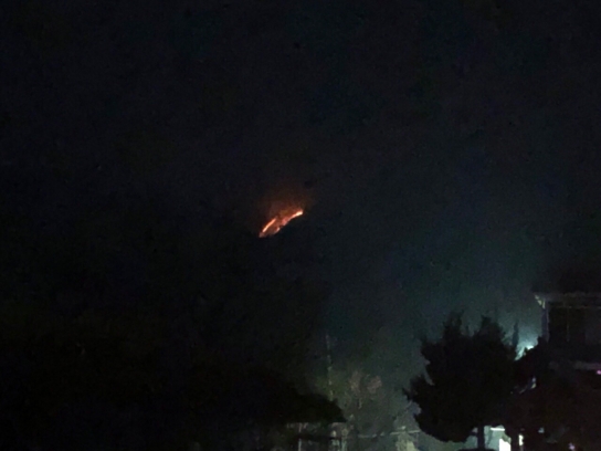 충남 공주 정안면 야간산불 발생... 총력 진화 중