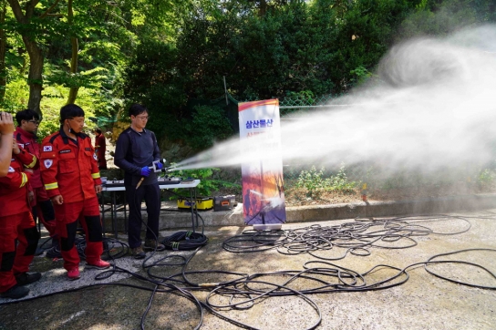산림항공본부, 산불진화장비 성능개선 시연회 개최
