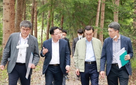 이장우 대전시장,‘보문산 권역 산림휴양시설 대상지’현장방문