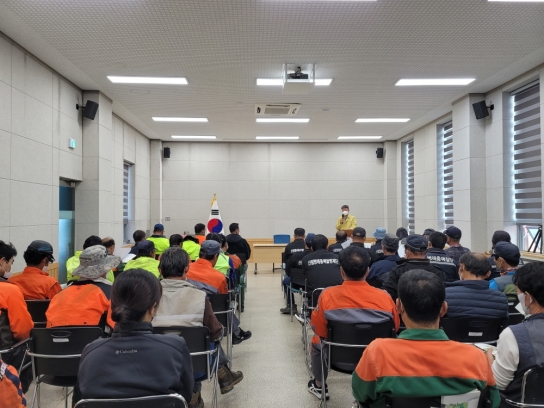 순천국유림관리소, 산림사업장 안전사고 예방 교육 실시!!