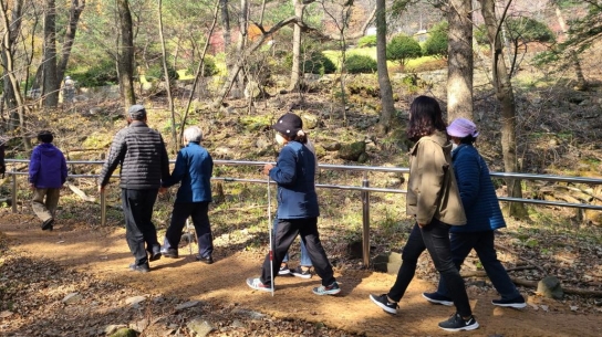 오대산국립공원 내 시각장애인 위한 무장애탐방로 조성