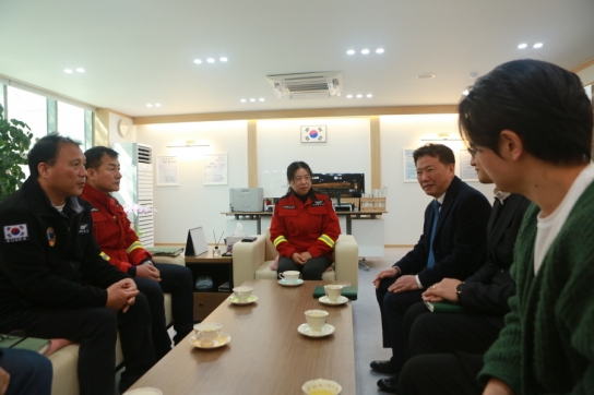 한국전력공사 순천지사, 함양산림항공관리소 방문