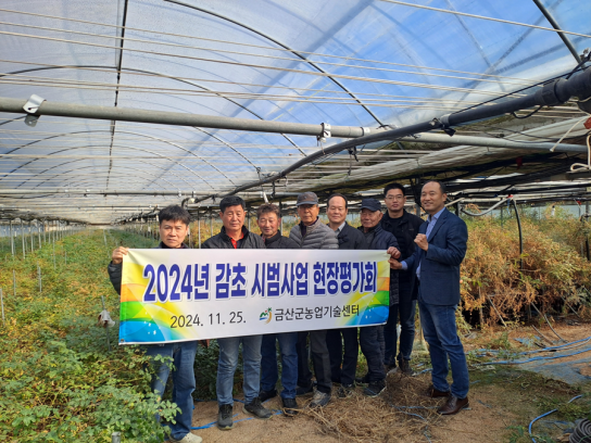 금산군농업기술센터, 감초 재배 시범사업 평가회 개최