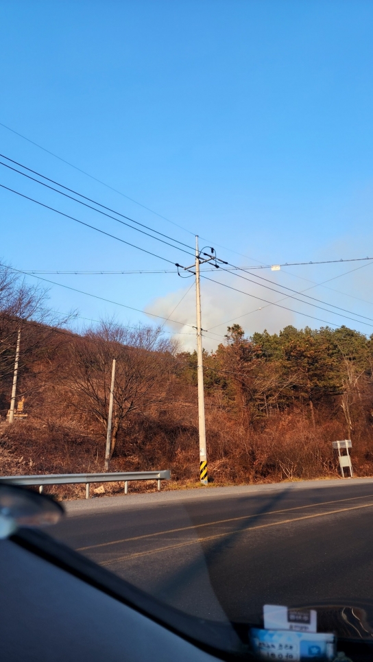 전라남도 화순군 산불발생.. 진화완료