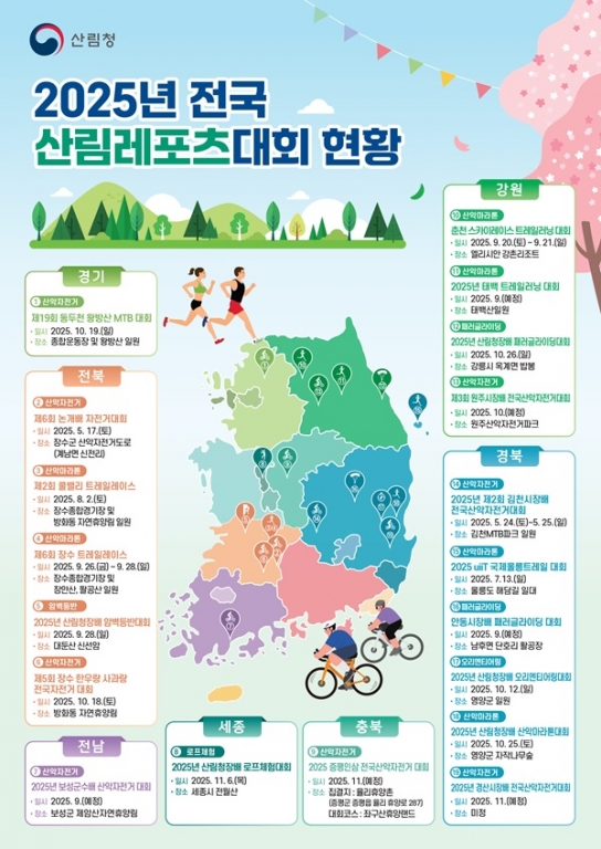 ‘전국 산림레포츠 대회’ 한눈에…건강도 키우고 숲도 즐기세요